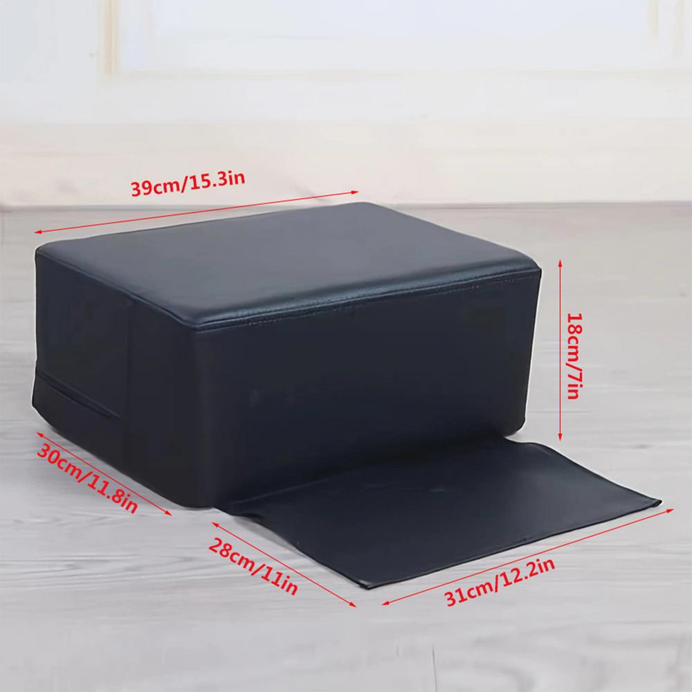 

PU Leather Barber Child Booster Seat Salon Kids Haircut Stool Cushion Professional Children s Styling Chair Hair Cutting Seat чёрный