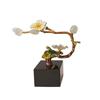 Metal Handicraft Golden Tree Plum Blossom Crystal Tree Artificial Sculpture Decorative Figurines Home Decoration Accessories