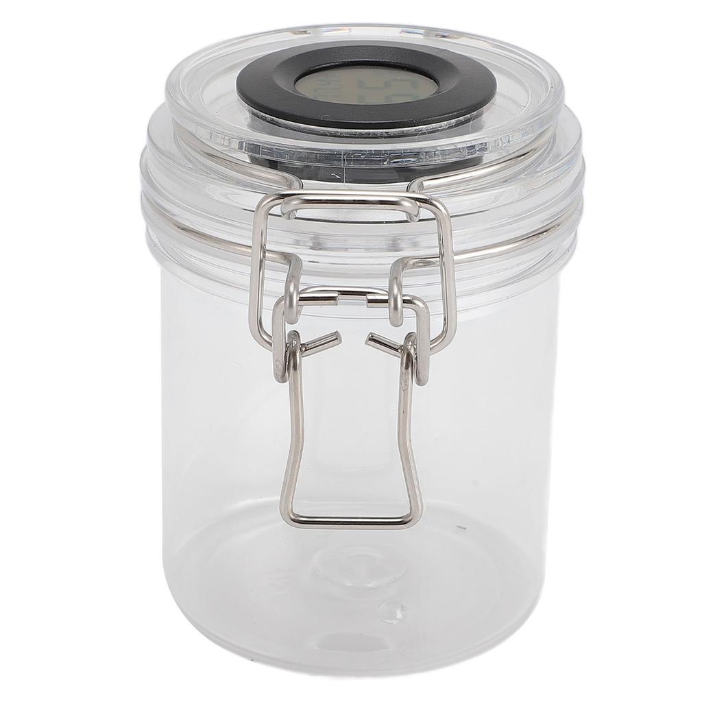 250ml Lash Glue Storage Tank Eyelash Glue Storage Jar Lash Glue Container With Temperature Humidity Display for Eyelash Extension Glues