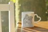 Collie Rough, Long-Haired Collie - Cup with a Dog, Adorable Cup with a Heart-shaped Handle, Universal Gift from the Art-Dog Brand