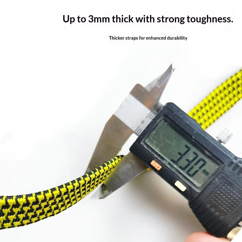 Heavy Duty Elastic Tie Down Straps Widening Flat Stretch Cord for Car Luggage Camping Cargo Securing Use