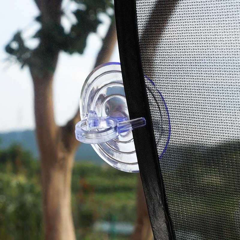 10Pcs PVC Suction Cup Hook Automotive Visor Fixed Suction Cup Car Sunshade Suction Cup Glass Windshield Sunshade Auto Fastener