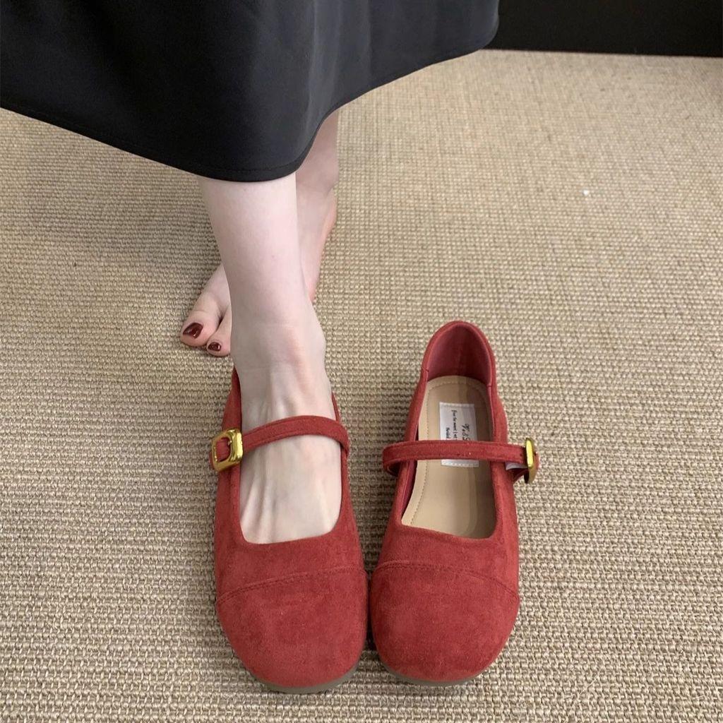Mary Jane Flat Shoes For Women Spring Pu Casual Daily Wear