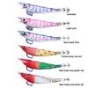 Squid Fish Barbed Hook 12cm Fluorescent Fishing Lure 14.3g Luminous Jigging Bait for Night Fishing Freshwater