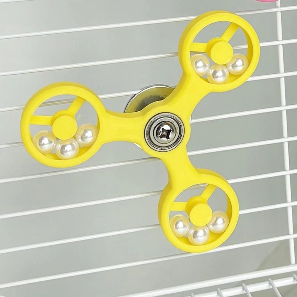 ABS Spinner Wheel Rotating Parakeet Toy New Bird Interactive Toys  Mental Enrichment Play