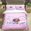 Moda Cartone Animato Carino G-Gabby Case delle Bambole Stampa Set Biancheria da Letto Copripiumino Piumone Letto Giovani Bambini Ragazza Ragazzi Regalo Lusso