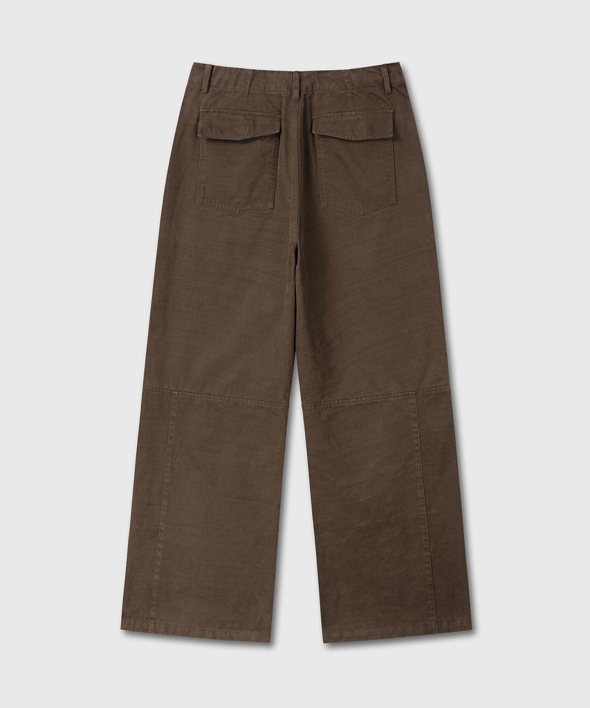 Daibeuin Washed Fatigue Pants (Brown)