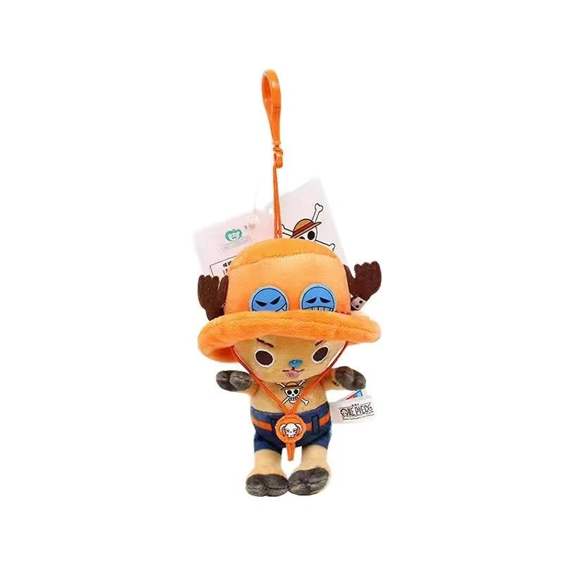 One Piece Luffy & Chopper Keychain Plush Doll - Anime Cartoon Accessory