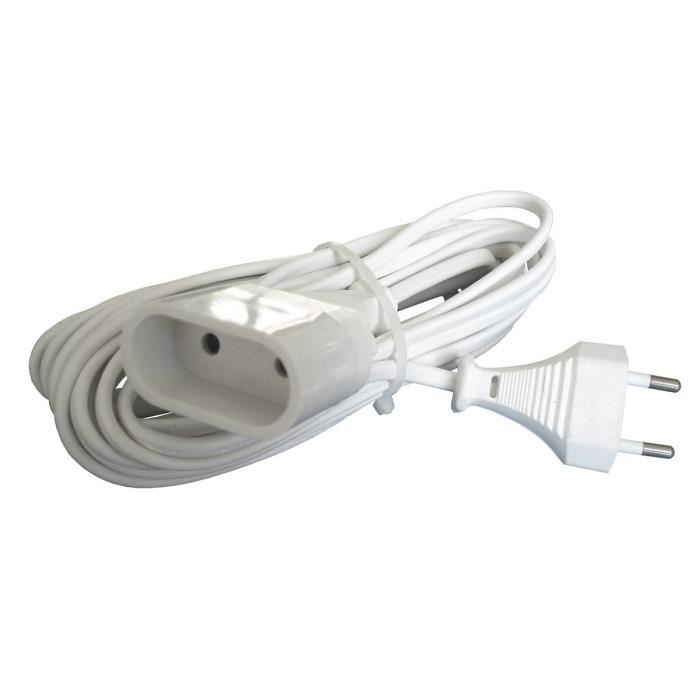 ZENITECH Extension Cord 5m - 2x0.75mm² - White