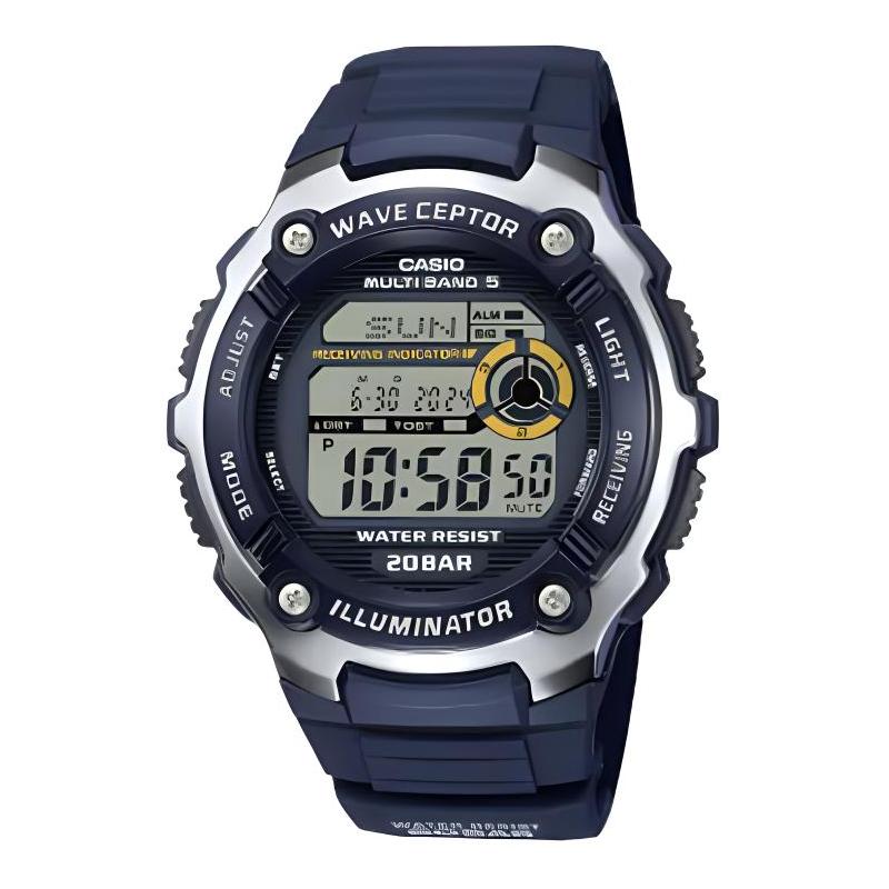 

Casio YOUTH Series-Disc Digital Display Fashionable Casual LCD Digital Display Radio Wave Chronograph Waterproof Sports Quartz Movement WV-200R-2AJF серый