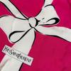 Used Yves Saint Laurent Silk Scarf Pink Ribbon YSL Vintage