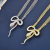 Elegant Multilayer Snake Pendant Necklace For Unisex Fashion With Stunning Gold And Silver Finishes
