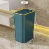 Small Thickened Capacity Bin Bedroom Toilet Trash Can with Lid Simple Design Dormitory Garbage Can Long Tub Shape Press Open