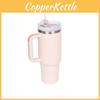 Insulated Stainless Steel Mug With Straw For Car 304 Steel 12-24 Hours Thermal Performance