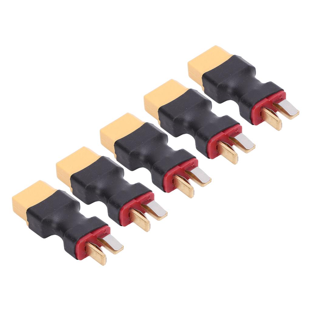5PCS XT60 To T Plug Connector Battery To Charger ESC Male Port Conversion Adapter for RC Car