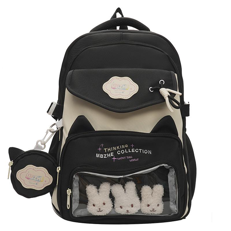 Schoolbag cute cartoon pain bag backpack 1011 new large capacity computer backpack junior high school girl high school student schoolbag