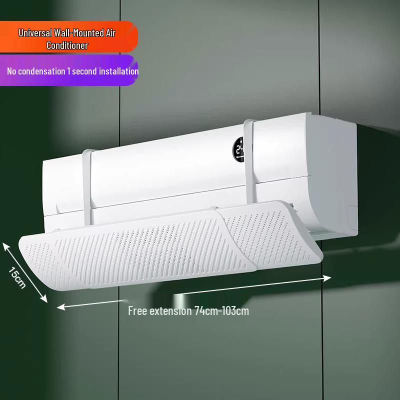 Universal Wall-Mounted Air Conditioner Wind Deflector for Gentle Airflow