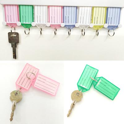 Portachiavi di Classificazione Ufficio Plastica Colore Caramella Etichetta Bagaglio 1PZ/5PZ Donne Marcatura numero Uomini Hotel Ristrutturare Accessori
