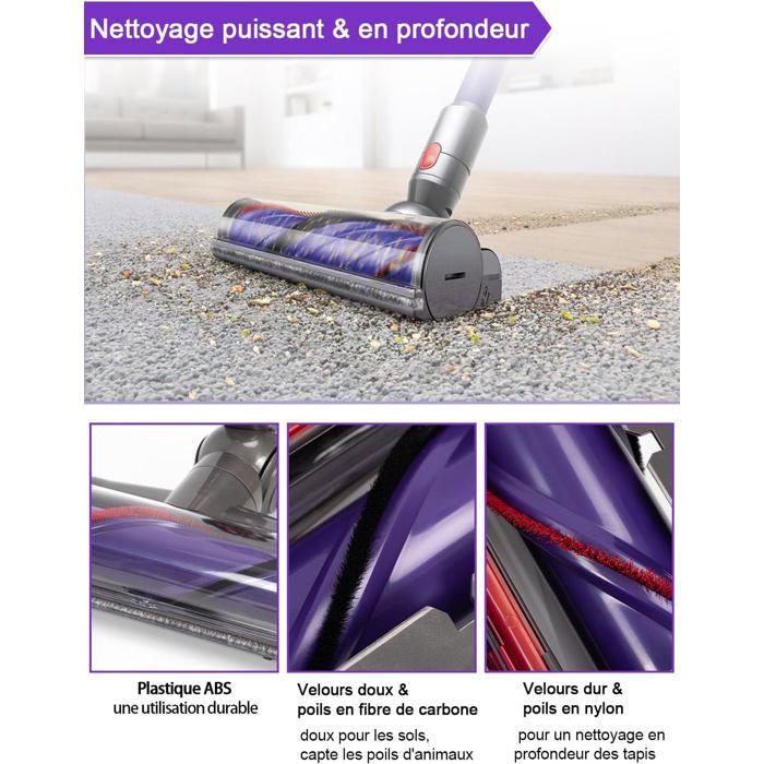 Bafiwu Brosse Motorisée pour Dyson V7 V8 V10 V11 V15, Tête de Rechange 967483-04