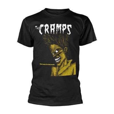 T-shirt nera The Cramps 'Bad Music For Bad People' - NUOVA