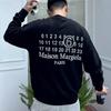 MM6 Maison Margiela European Niche Trendy Logo Loose Cotton Terry Sweatshirt