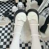 Bow Platform Versatile Loafer Single Shoes 2025 Autumn New French Popular One-word Buckle Mary Jane Small Leather Shoes