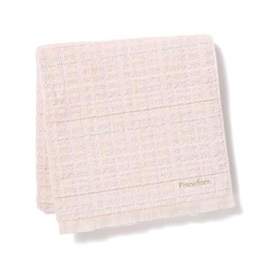 Francfranc Antibacterial and deodorizing tweed pattern bath towel pink