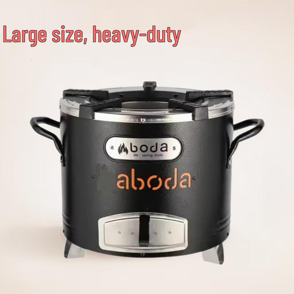 Stainless Steel Outdoor Firewood and Charcoal Camping Stove