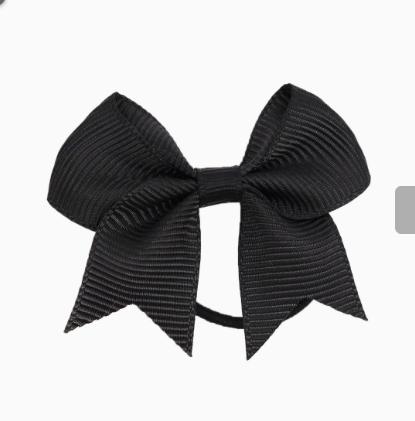 

Ribbed ribbon bow hair tie # One Size золотой