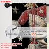 2pcs, plane printing Curtains&Window Treatment Santa Hat Red Cat_ Lantern & Snowflakes Versatile Polyester Fabric (without