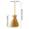 Halloween Mini Broomstick Ornament – Red & White Rope Witch Accessory
