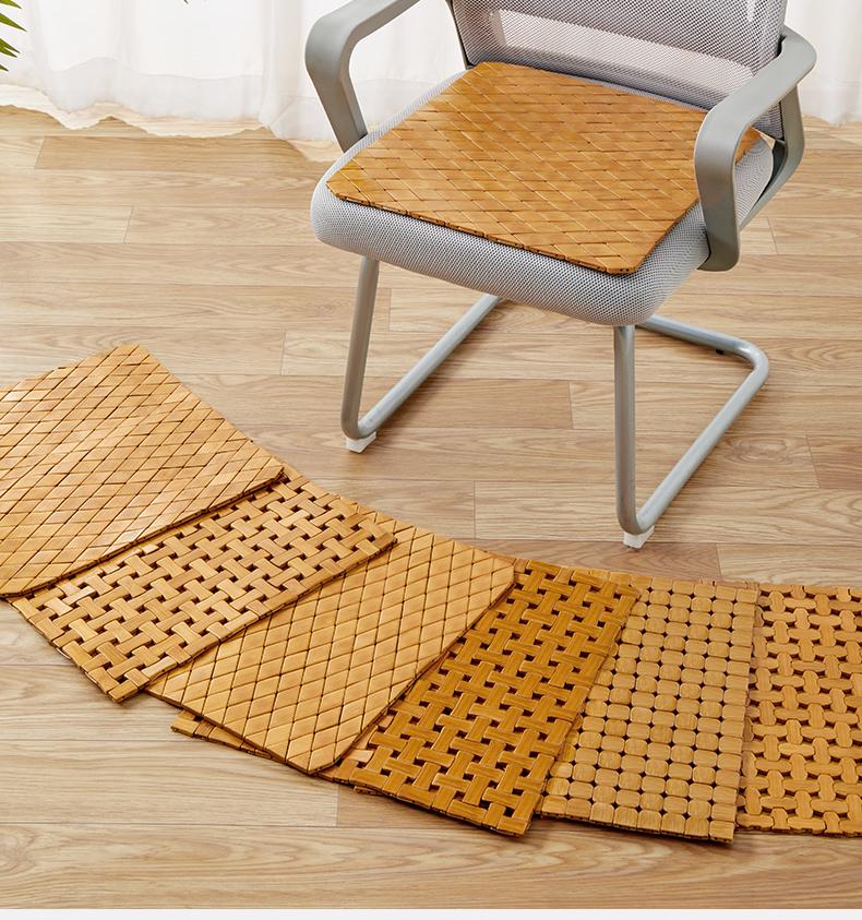Breathable Bamboo Cooling Seat Cushion for Long Summer Use - Ideal for Office Chairs and Cars.