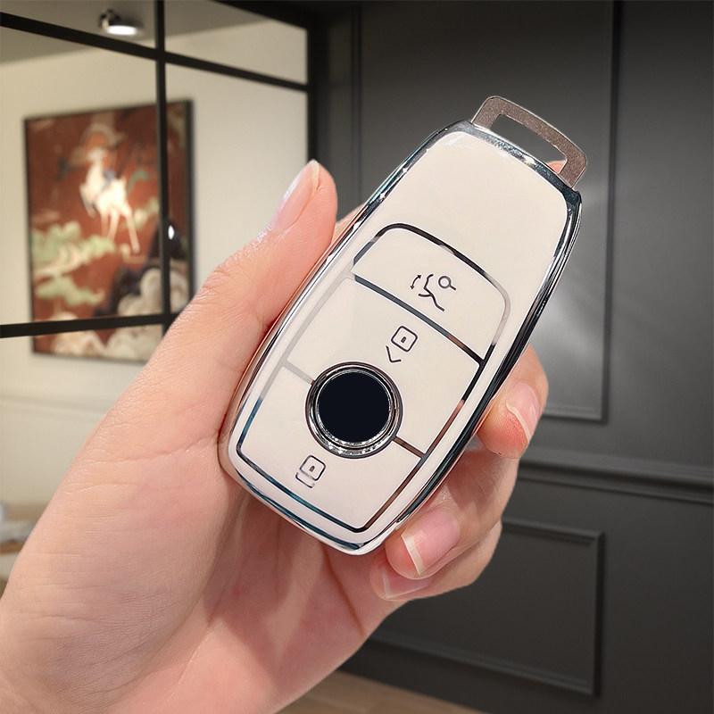 Shell Keychain Tpu Car Smart Key Cover Case For Mercedes Benz Cle W205 W213 W222 X167 W177 A C E S G Class Glc Cla Glb 200