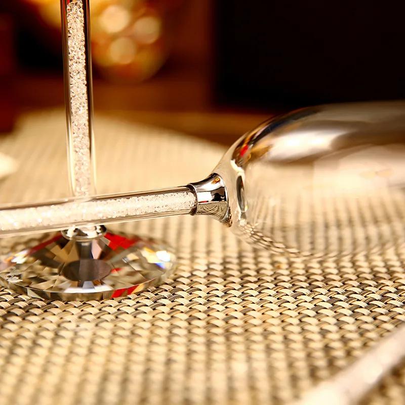 Creative Gemstone Wine Glass Wedding Champagne Glasses Colored Glass Cups Original Cocktail Glasses for Drinks Champangne Cup