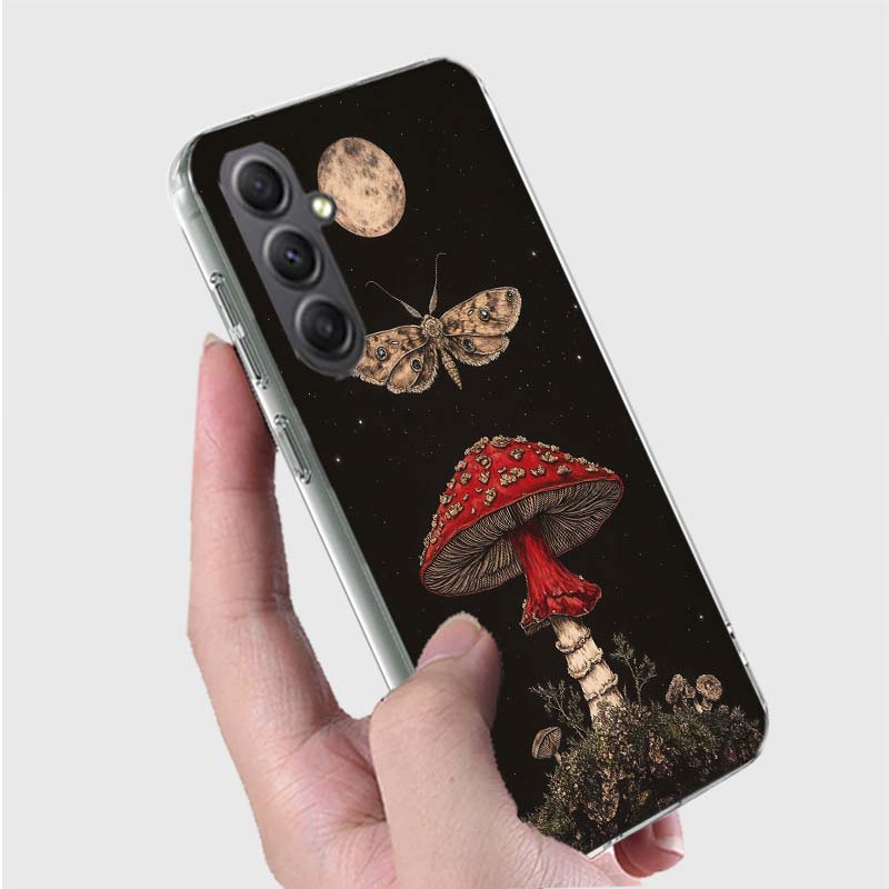 Colorful Mushroom Phone Case for Samsung A16 A26 A36 A56 A17 A37 A57 A07 A06 A02S A03 A04S A05S Galaxy Note 20 10 A50S A71 A51 A