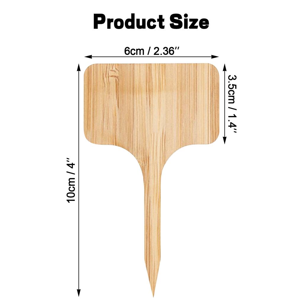 10PCS Wooden Plant Tags for Succulents 10x6cm Creative Garden Markers Flower Pot Labels Accessories