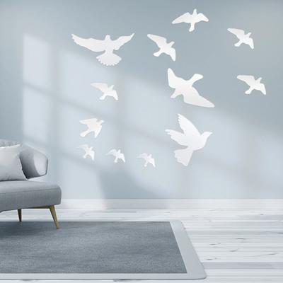 1-10 jeux Stickers Fenêtre Alerte Oiseaux Anti-Collision Mouche Pigeon Sticker Mural Décoration Maison Autocollant Silhouettes Décalcomanie Décor