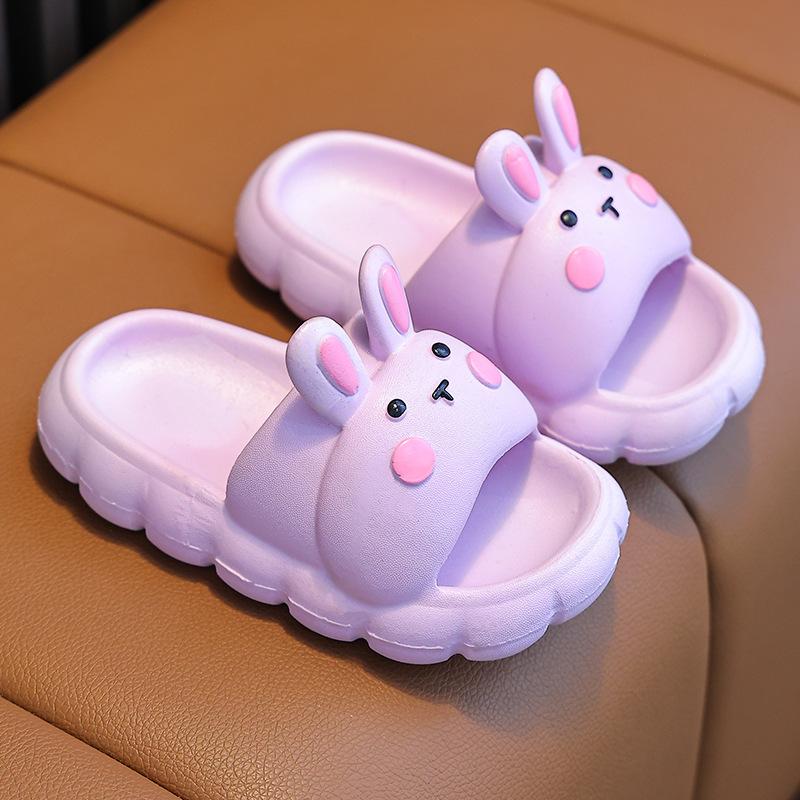 Cartoon parent-child rabbit children's slippers for girls, summer indoor and outdoor non-slip new style comfortable sandals