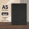Solid Color A5 Leather Notebook: Retro Design for Business, Students, and Exams