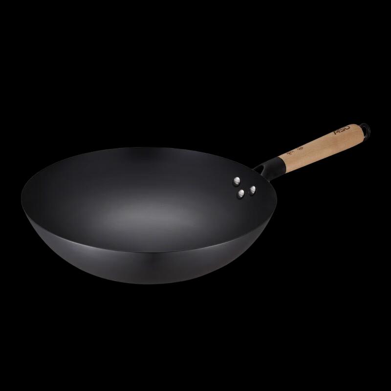 

ASD Fine Iron Non-Coated Wok with Wooden Handle
