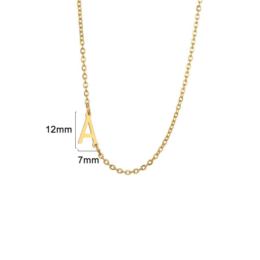 Cazador 5 Pcs/Lot Stainless Steel Gold Color Capital Letter DIY Charms for Jewelry 26 A-Z Alphabet Pendant for Necklace Bracelet