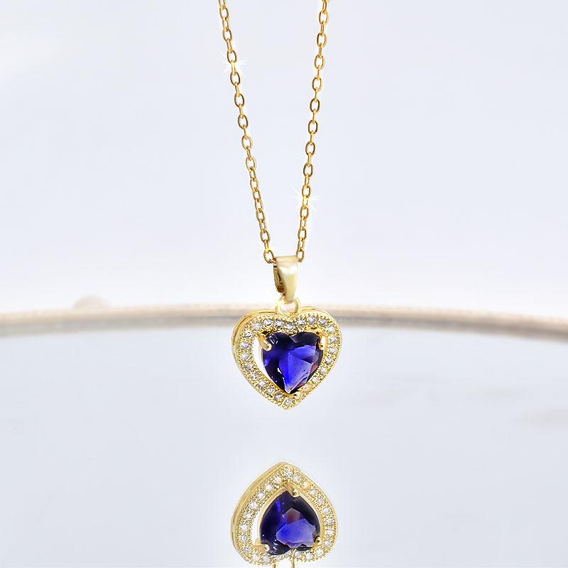 

Ожерелье Любовь Женское Высококлассное Чувство Тренд Универсальный Микровставка Изысканный Кулон с Цирконом