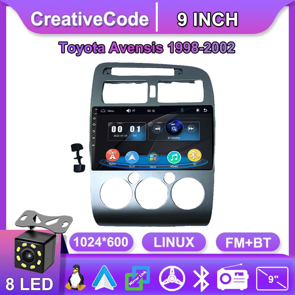 

Car Radio Multimedia MP5 Player Head Unit Stereo BT For TOYOTA AVENSIS 1998-2002