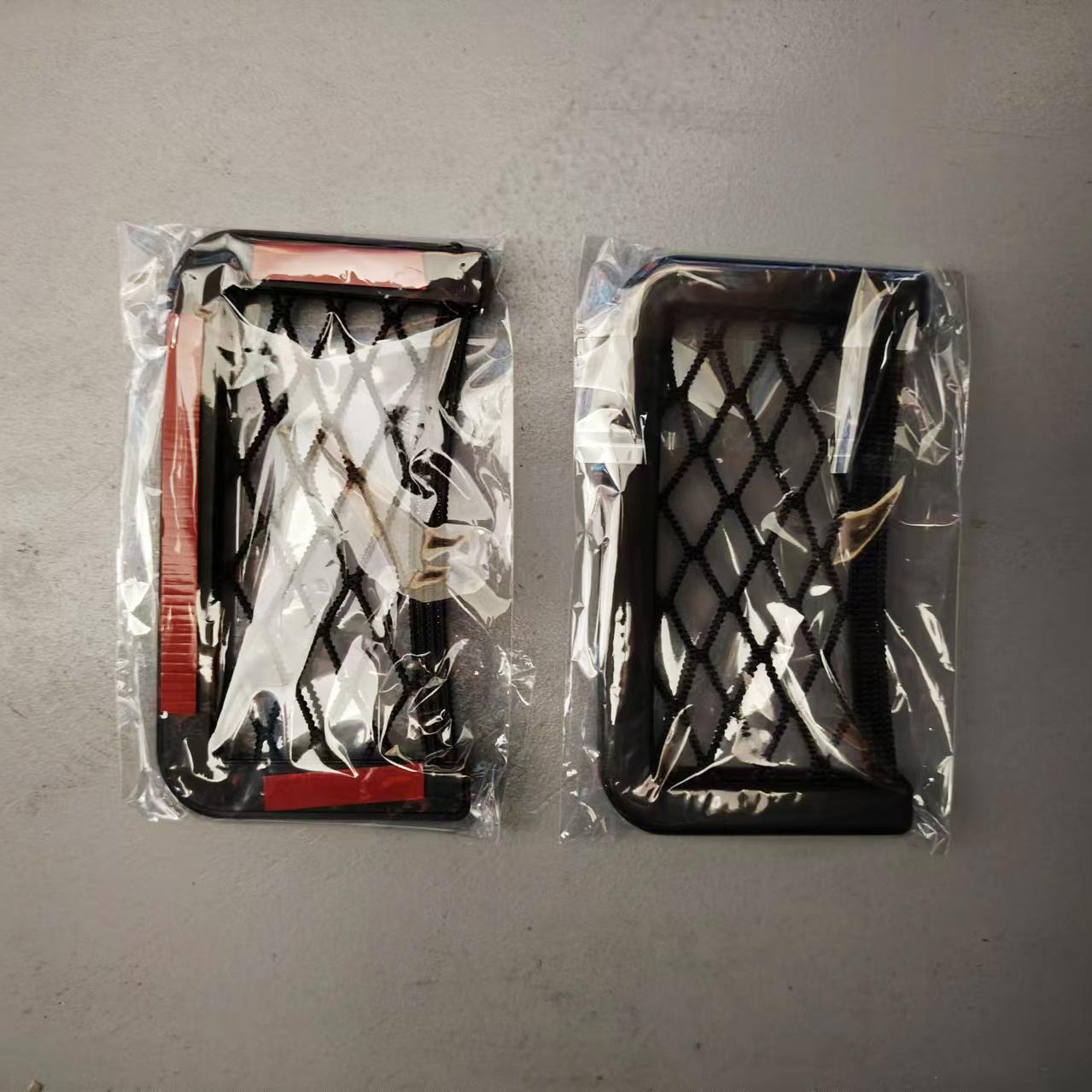 

Elastic Mesh Car Seat Side Storage Bag with Flexible Phone Holder Vehicle Interior Back Pocket Organizer Net for Cars