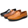 Italian Breathable Slip On Male Boat Shoes Size 48 Leather Men Casual Shoes Luxury Brand Formal Men Loafers Moccasins