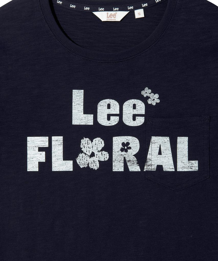 LEE Women'S Typo Pocket T-Shirt Navy