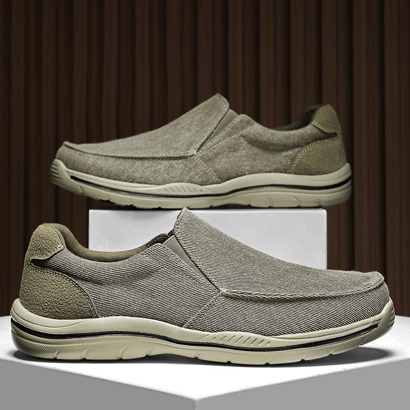 Large Size Outdoor Wear-resistant Casual Canvas Shoes Men's Cloth Shoes Platform Men
