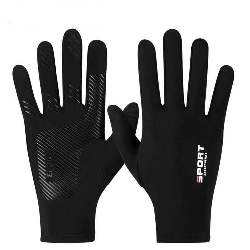 

Перчатки Ice Silk Half Finger для велоспорта, спорта, фитнеса, высокоэластичные, удобные, солнцезащитные