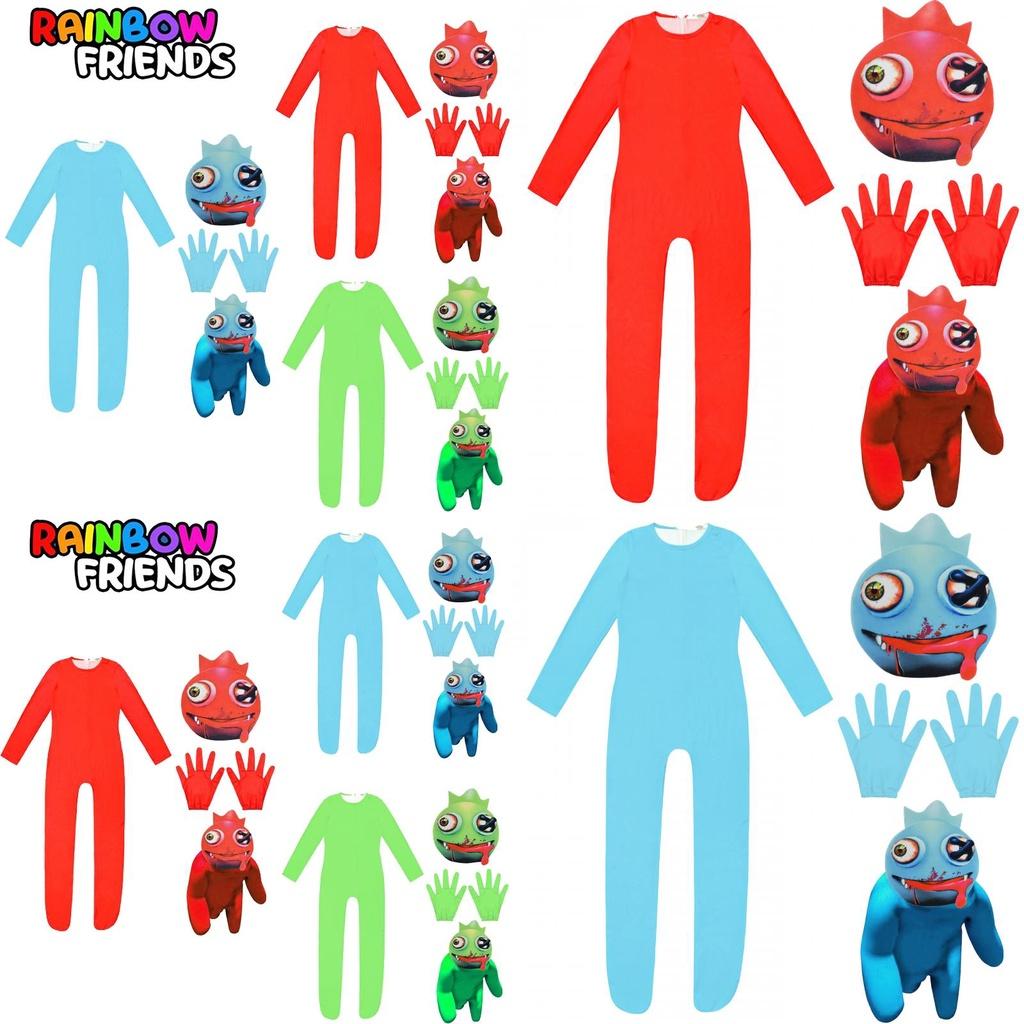 Roblox Rainbow Friends Cosplay Kostuum Jumpsuit Masker Pak Voor Kinderen Feest Verkleden