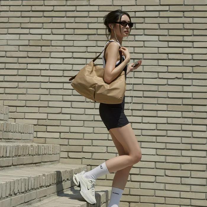 Dimple BAG- Nylon Beige